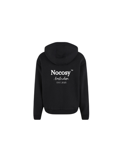 NOCOSY ZIP-UP HOODIE BLACK